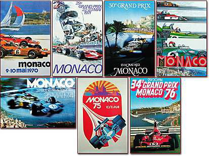 モナコグランプリポスター Art and Automobile Books